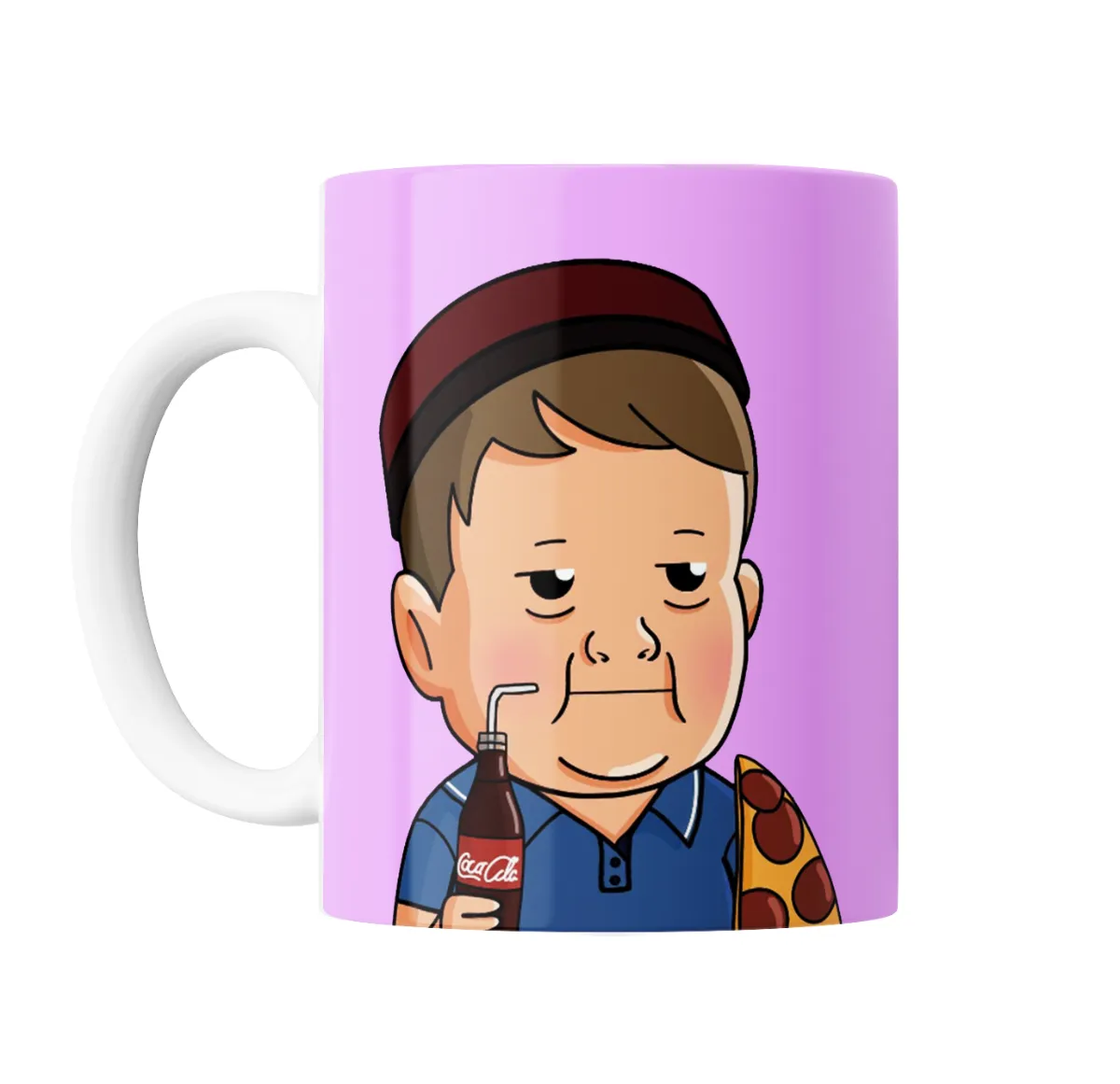 Taza de Cerámica Hasbulla Pizza y Coca - vista 2