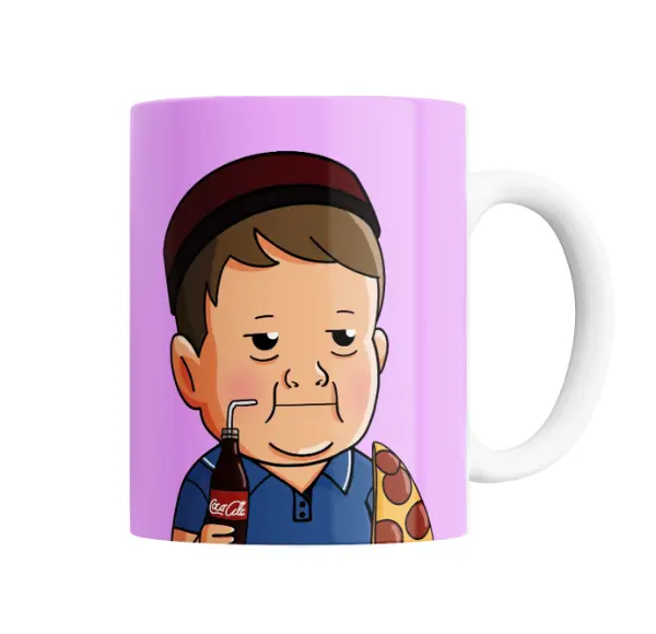 Taza de Cerámica Hasbulla Pizza y Coca