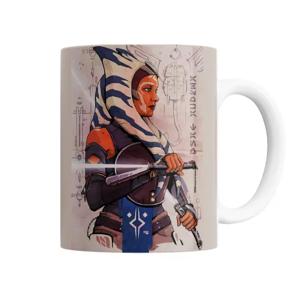 Taza de Cerámica Star Wars Ahsoka Tano Sable Lightsabers