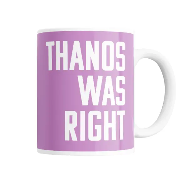 Taza de Cerámica Marvel Thanos Was Right
