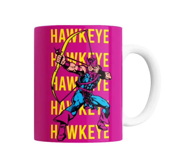 Taza de Cerámica Hawkeye Marvel Arquero en Acción