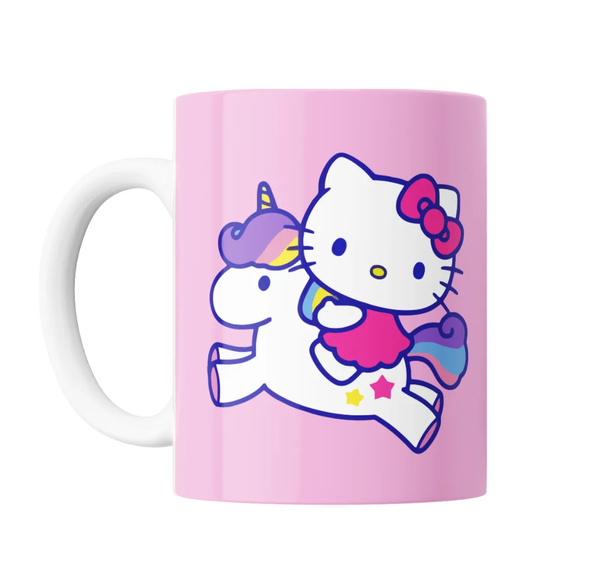Taza de Cerámica Hello Kitty Unicornio Arcoíris - vista 2