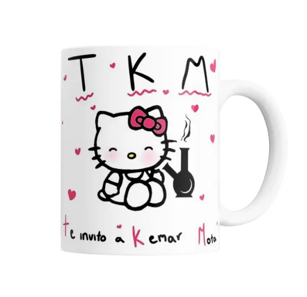 Taza de Cerámica Hello Kitty Te Invito a Kemar Mota