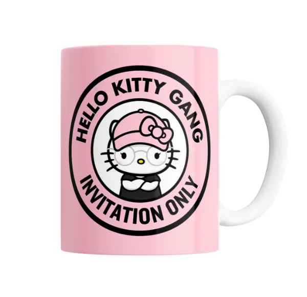 Taza de Cerámica Hello Kitty Gang Invitation Only