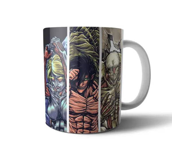 Taza de Cerámica Attack on Titan Titanes Colosales