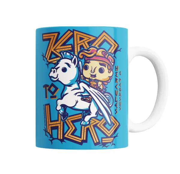 Taza de Cerámica Hercules Zero to Hero con Pegaso