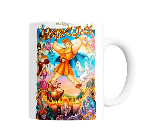 Taza de Cerámica Hercules Disney Poster Película