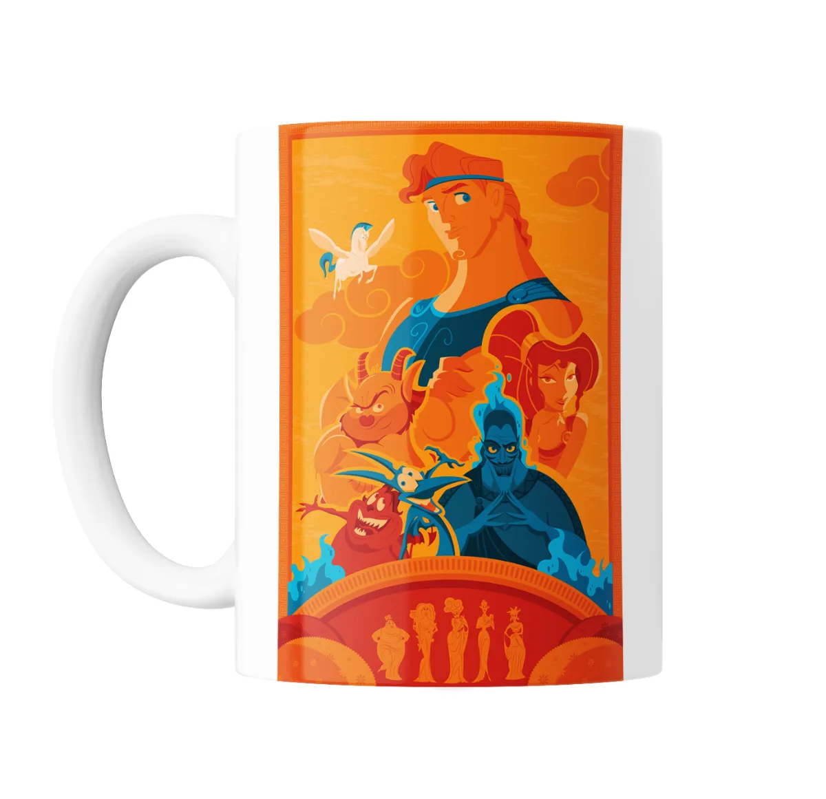Taza de Cerámica Hercules Hades Pegaso y Megara - vista 2