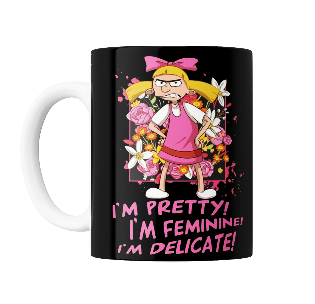 Taza de Cerámica Hey Arnold Helga Im Pretty Im Feminine - vista 2