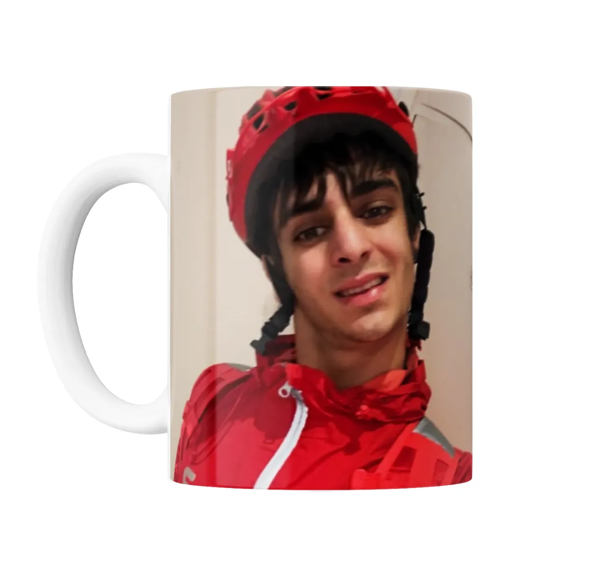 Taza de Cerámica Hilario Jose Casco Rojo - vista 2