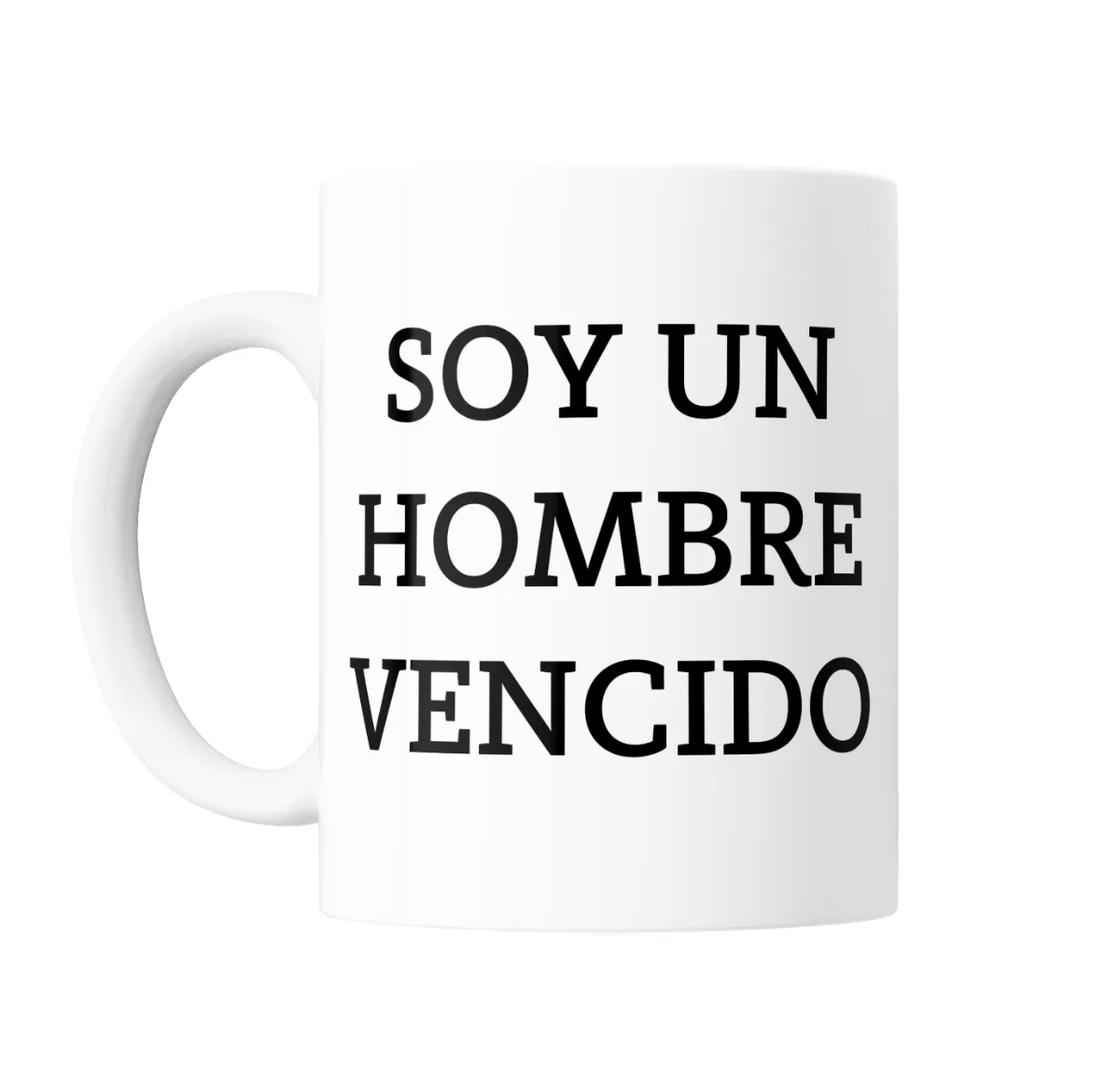 Taza de Cerámica Hombre Vencido Soy un Hombre Vencido - vista 2