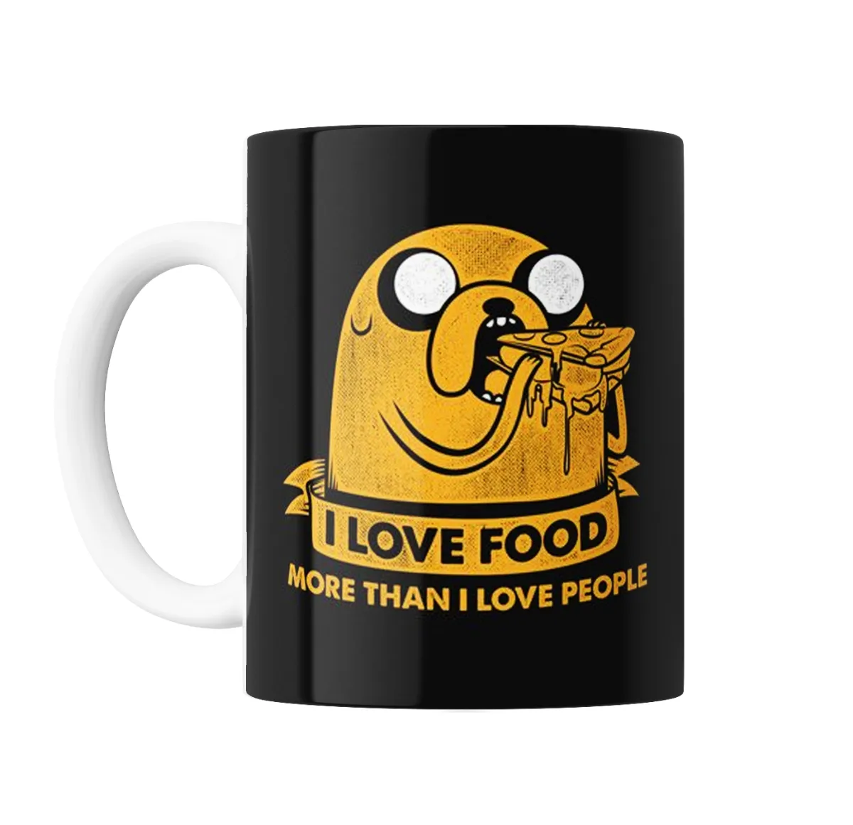 Taza de Cerámica Hora de Aventura Jake I Love Food More Than I Love People - vista 2