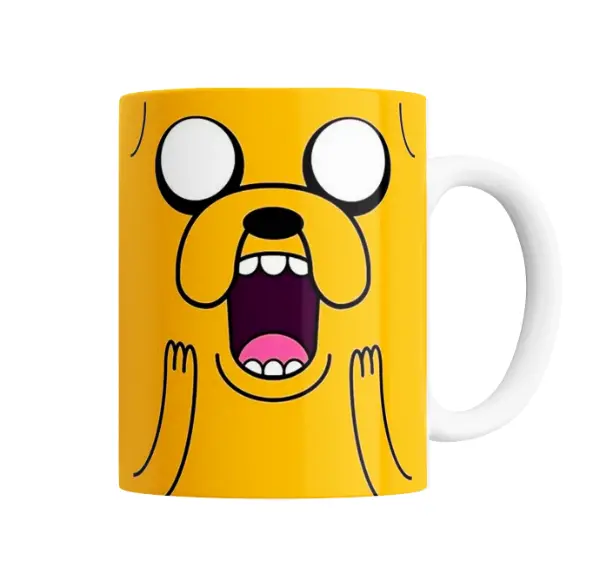 Taza de Cerámica Hora de Aventura Jake Asustado