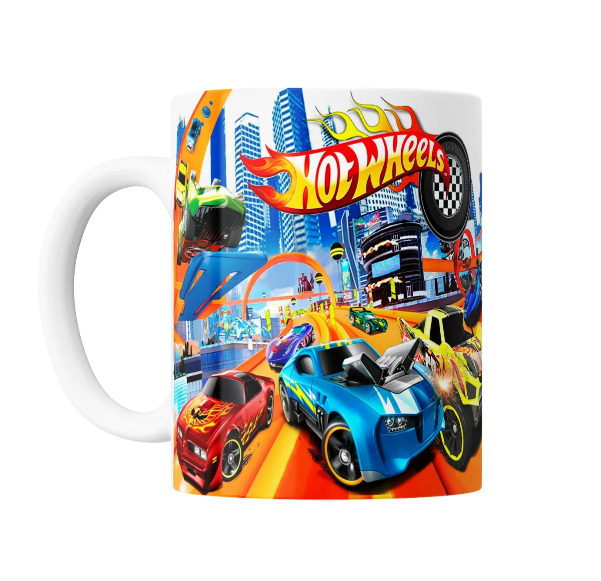 Taza de Cerámica Hot Wheels Autos en Pista Ciudad - vista 2