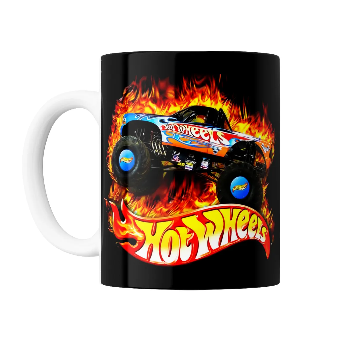 Taza de Cerámica Hot Wheels Monster Truck en Llamas - vista 2
