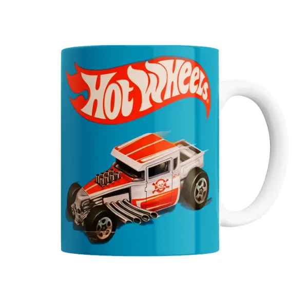 Taza de Cerámica Hot Wheels Calavera Hot Rod