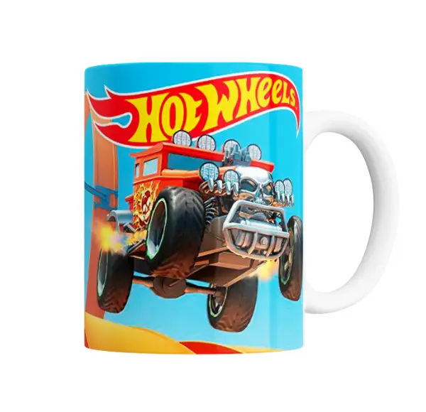 Taza de Cerámica Hot Wheels Auto con Calavera