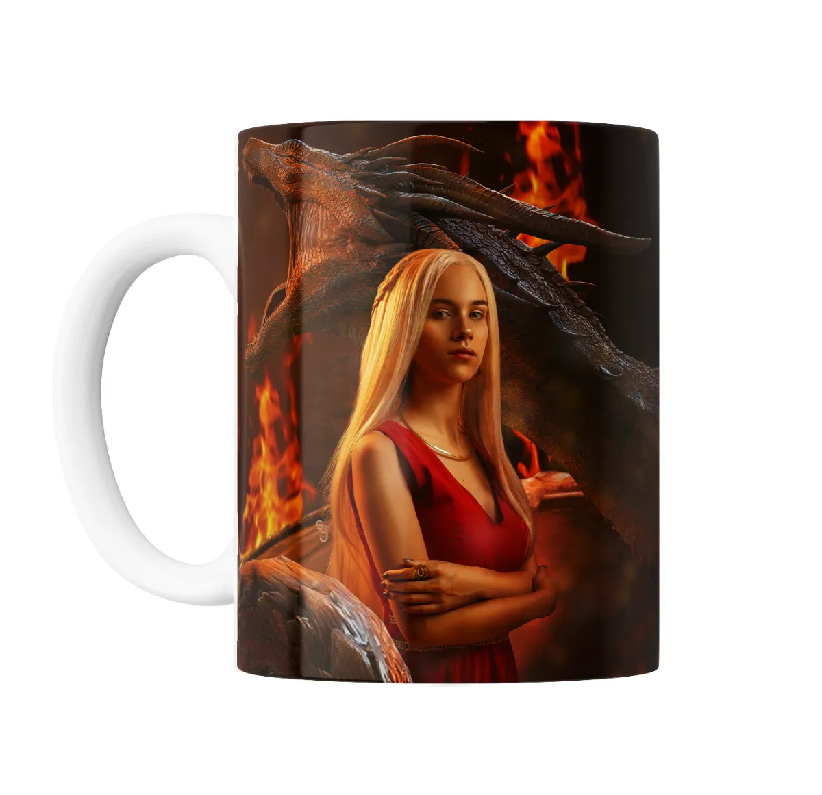 Taza de Cerámica House of The Dragon Daenerys con Dragón - vista 2