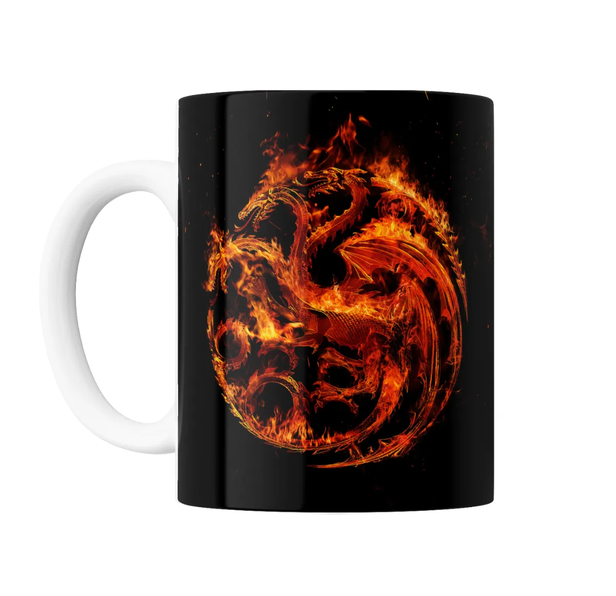 Taza de Cerámica House of the Dragon Escudo Targaryen en Llamas - vista 2
