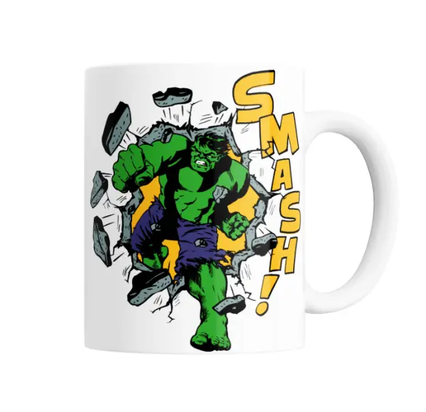 Taza de Cerámica Hulk Smash Vintage Comic