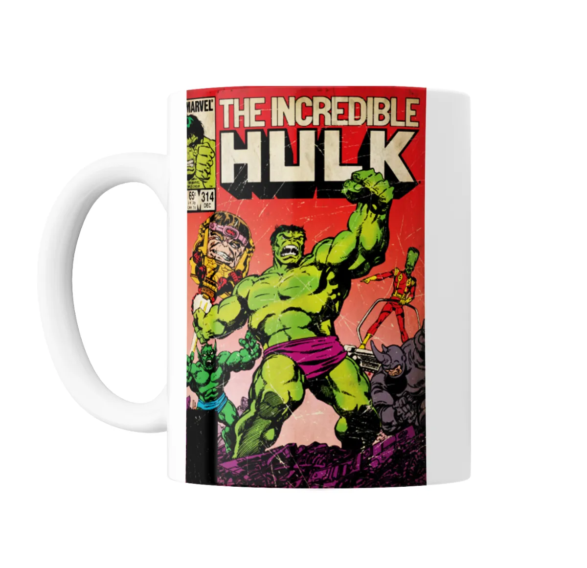 Taza de Cerámica Hulk Portada The Incredible Hulk 314 - vista 2