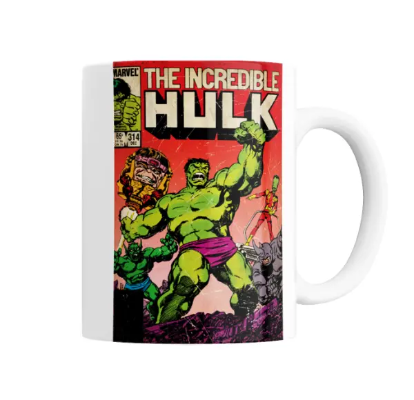 Taza de Cerámica Hulk Portada The Incredible Hulk 314