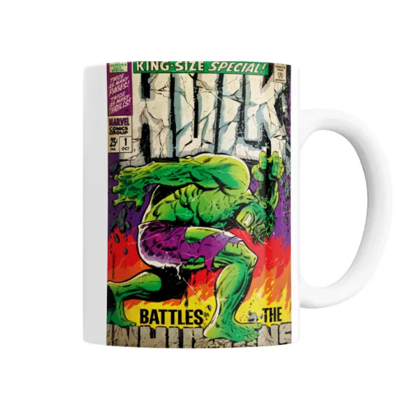 Taza de Cerámica Hulk Portada Comic King-Size Special