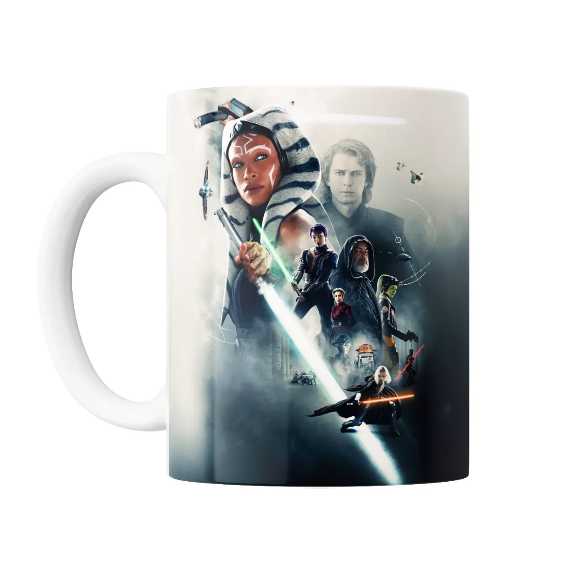 Taza de Cerámica Ahsoka Star Wars Sabines Ezra Kanan Anakin Obi-Wan - vista 2