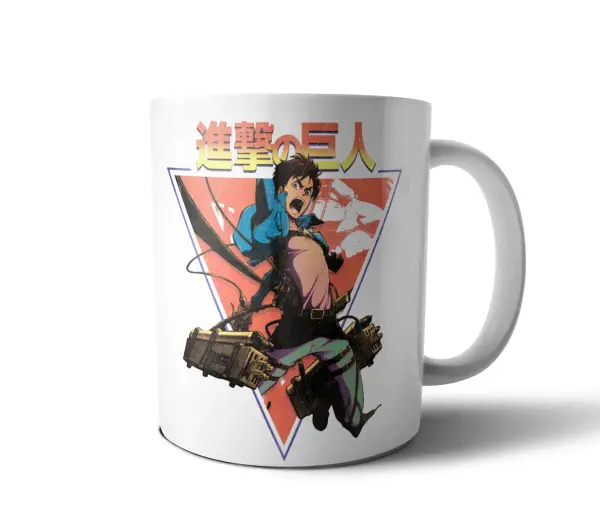 Taza de Cerámica Attack on Titan Eren Jaeger Libertad