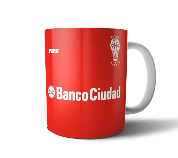 Taza de Cerámica Huracán Camiseta Banco Ciudad