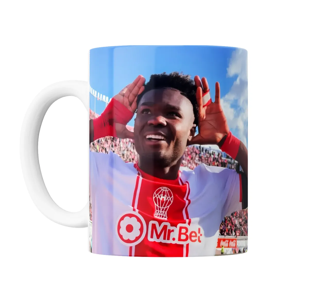 Taza de Cerámica Huracán Jugador Celebrando con la Hinchada Caicedo - vista 2