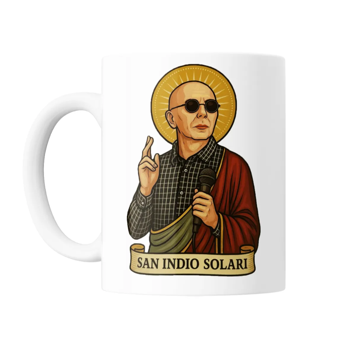 Taza de Cerámica Indio Solari San Indio Solari Estampita - vista 2