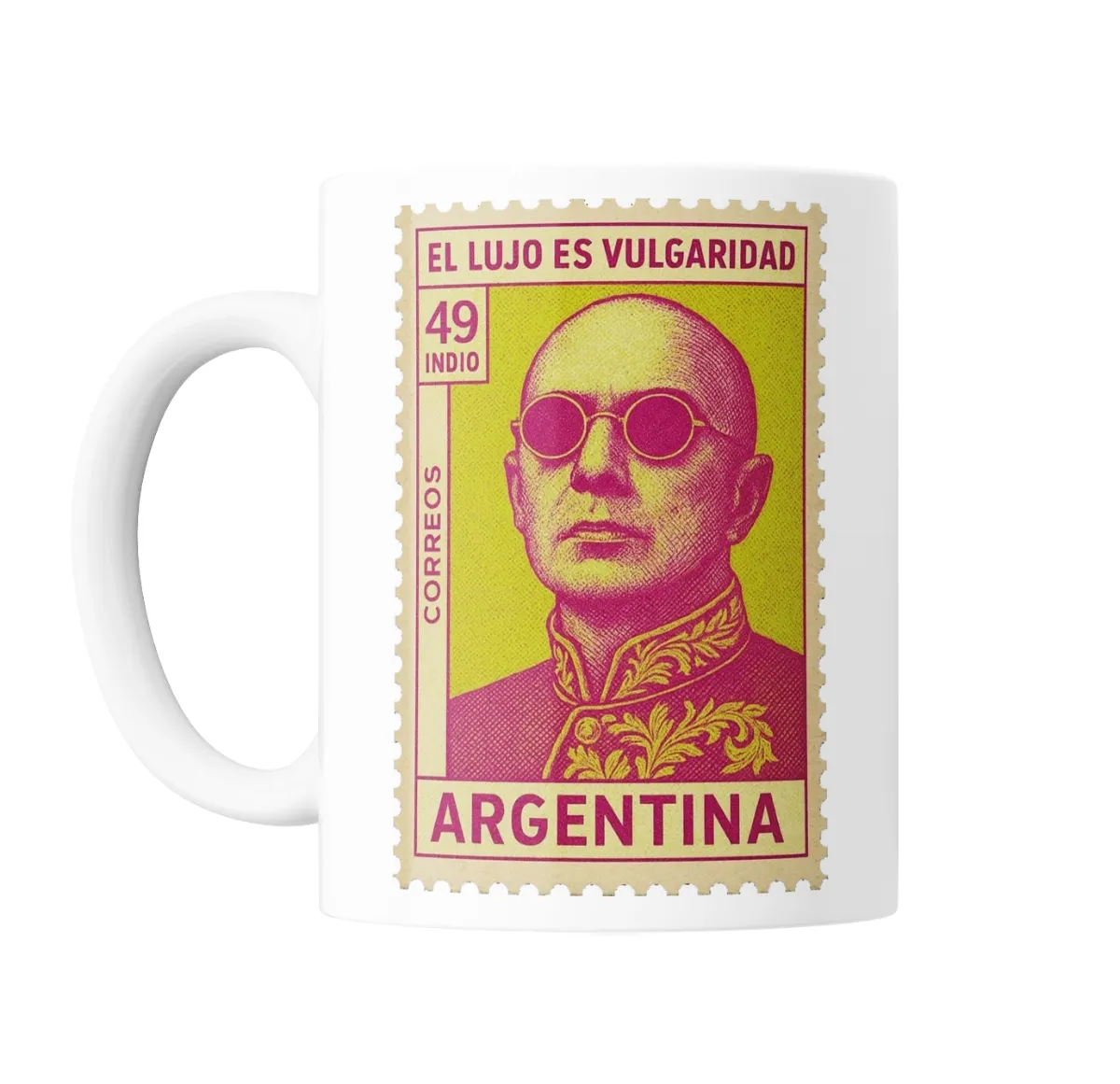 Taza de Cerámica Indio Solari Sello El Lujo es Vulgaridad - vista 2