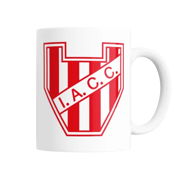 Taza de Cerámica Instituto Escudo Rojo y Blanco