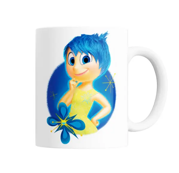 Taza de Cerámica Intensamente Alegría con Vestido Amarillo
