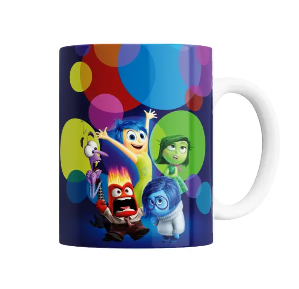 Taza de Cerámica Intensamente Alegría Tristeza Ira Miedo Asco