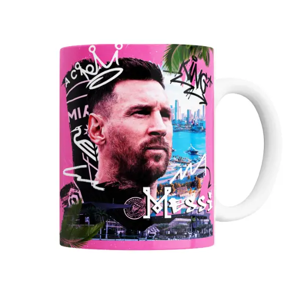Taza de Cerámica Inter Miami Messi King Miami