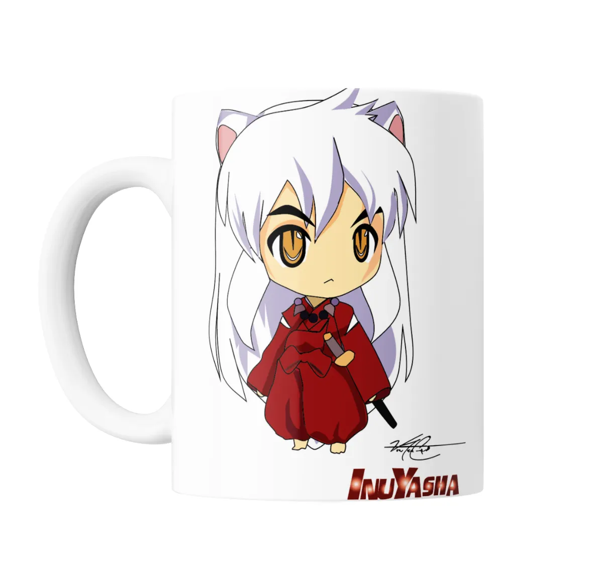 Taza de Cerámica Inuyasha Chibi con Espada - vista 2
