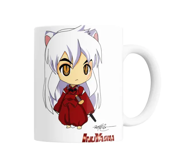 Taza de Cerámica Inuyasha Chibi con Espada