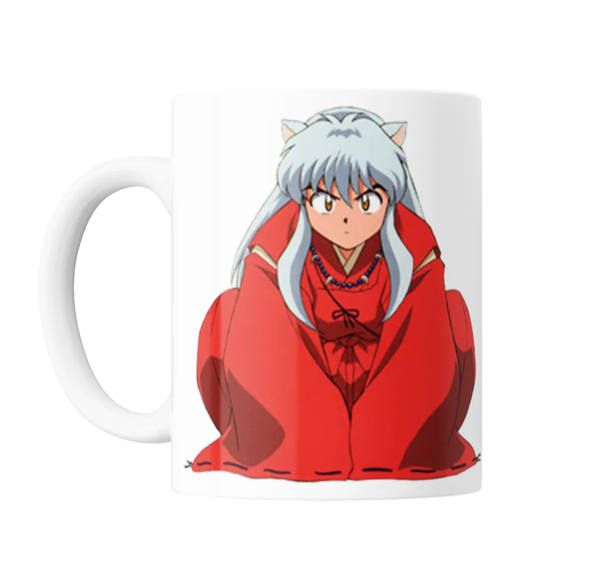 Taza de Cerámica Inuyasha Sentado Kimono Rojo - vista 2