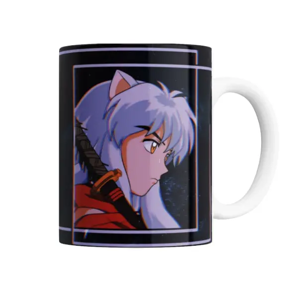 Taza de Cerámica Inuyasha Perfil con Colmillo