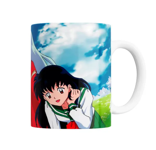Taza de Cerámica Inuyasha Kagome y Inuyasha