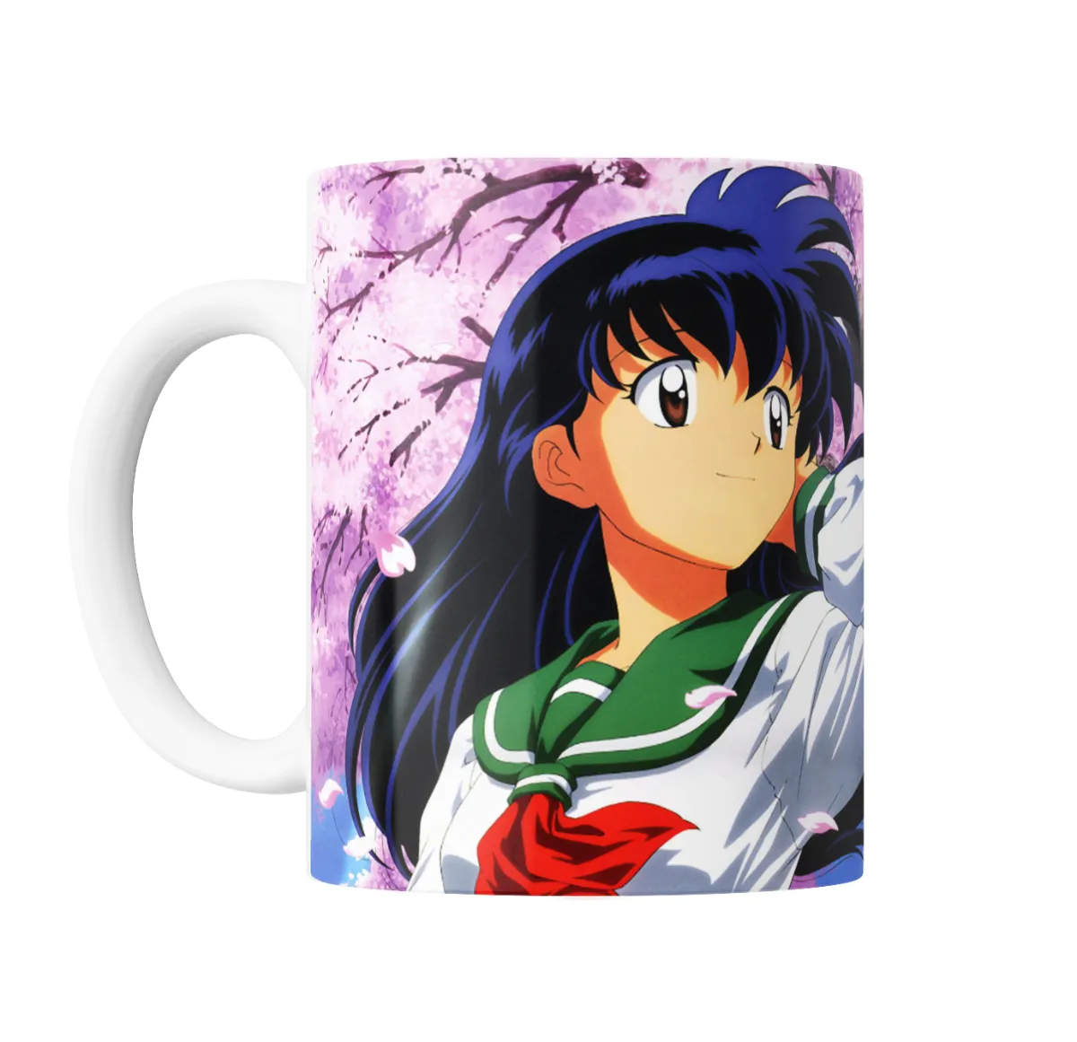 Taza de Cerámica Inuyasha Kagome Higurashi con Sakuras - vista 2