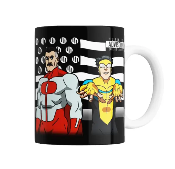Taza de Cerámica Invincible Omni-Man y Mark Grayson