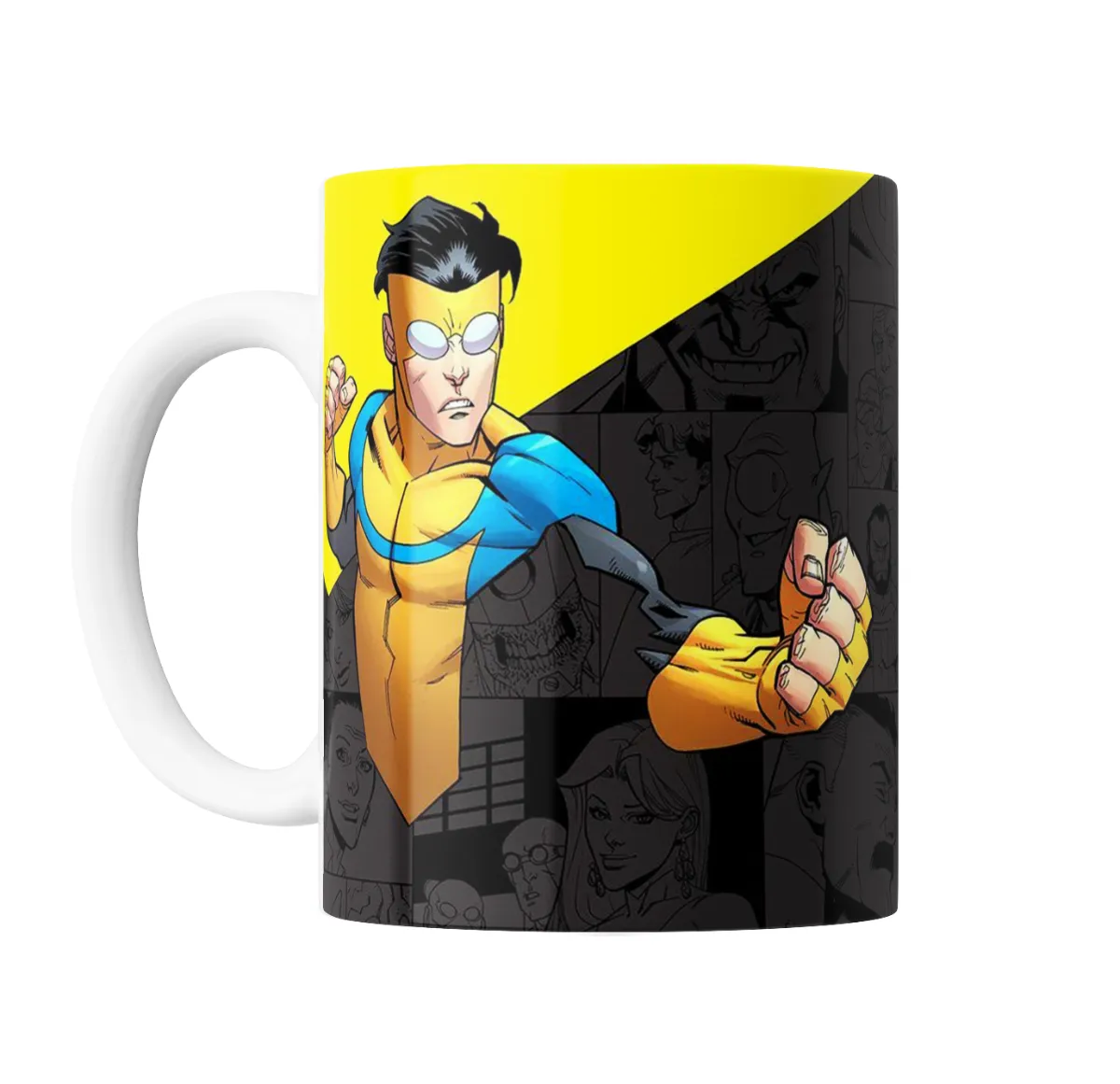 Taza de Cerámica Invincible Mark Grayson en Pelea - vista 2