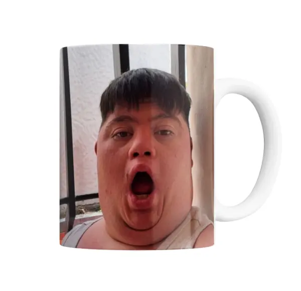 Taza de Cerámica Augusto Alonso Cara Sorprendida