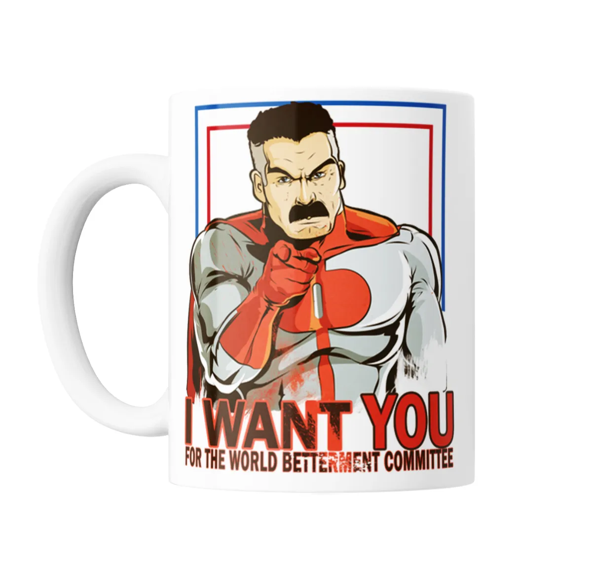 Taza de Cerámica Invincible Omni-Man I Want You World Betterment - vista 2