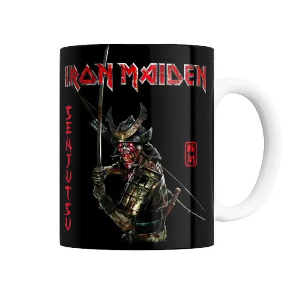 Taza de Cerámica Iron Maiden Senjutsu Samurai Eddie