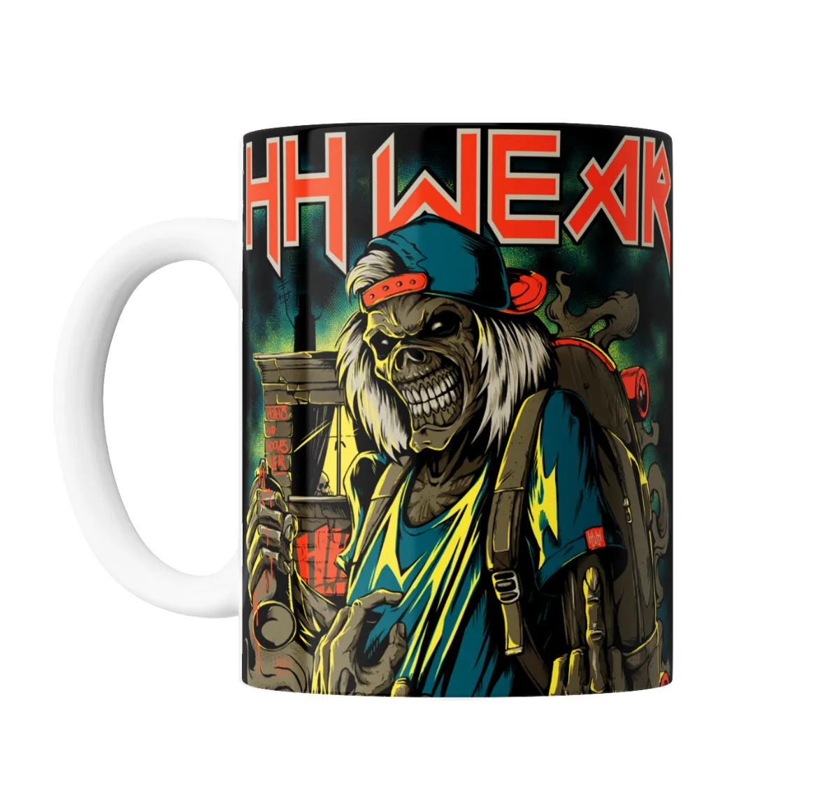 Taza de Cerámica Iron Maiden Eddie Hip Hop Graffiti - vista 2
