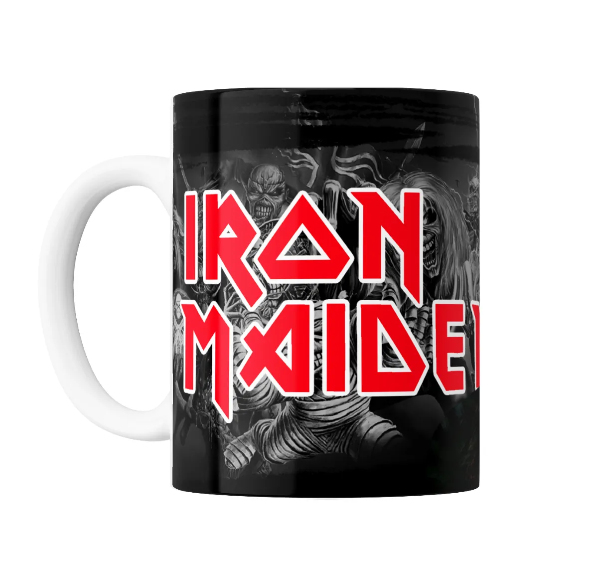 Taza de Cerámica Iron Maiden Eddie Mascara Roja - vista 2